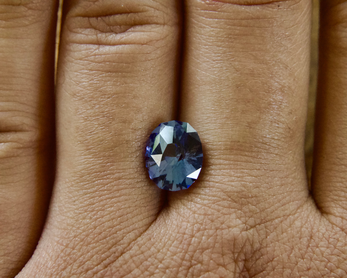 2.91 ct Blue Lab-created Sapphire