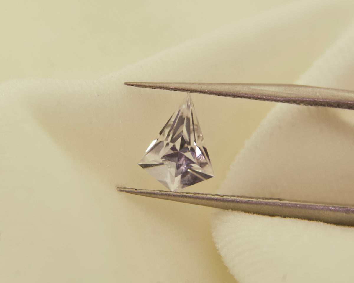 1.29 ct White Lab-created Sapphire