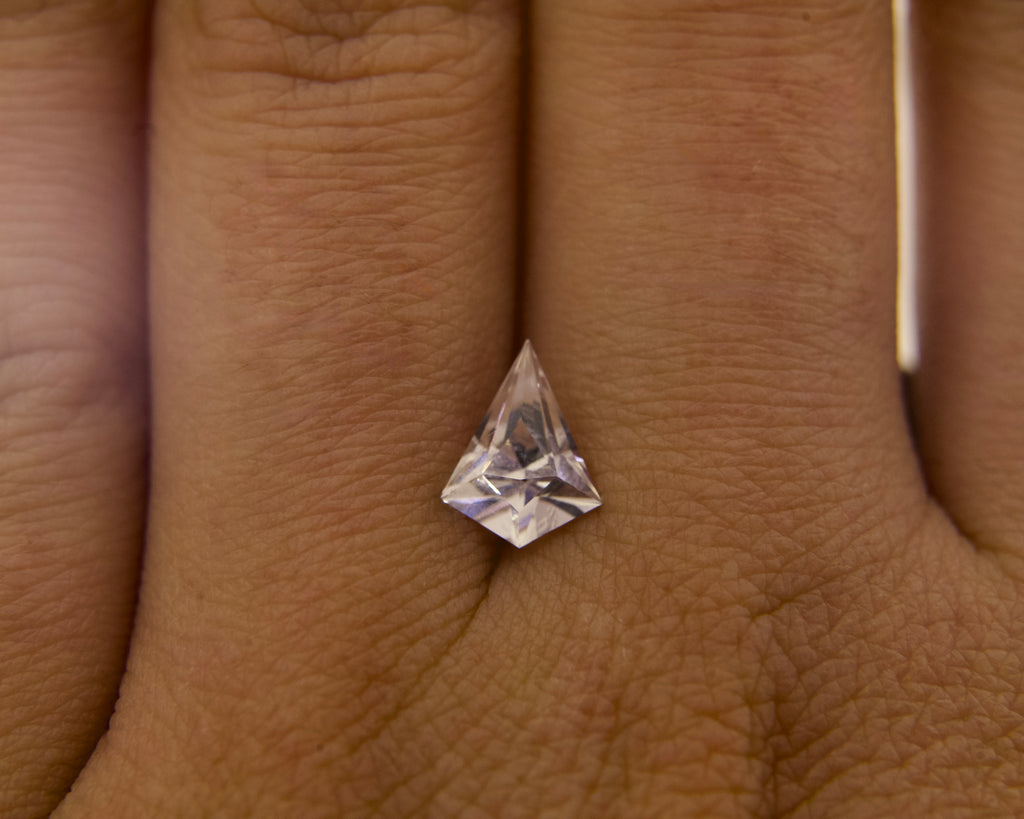1.29 ct White Lab-created Sapphire