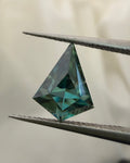 1.64 ct Blue-Yellow Dichroic Moissanite