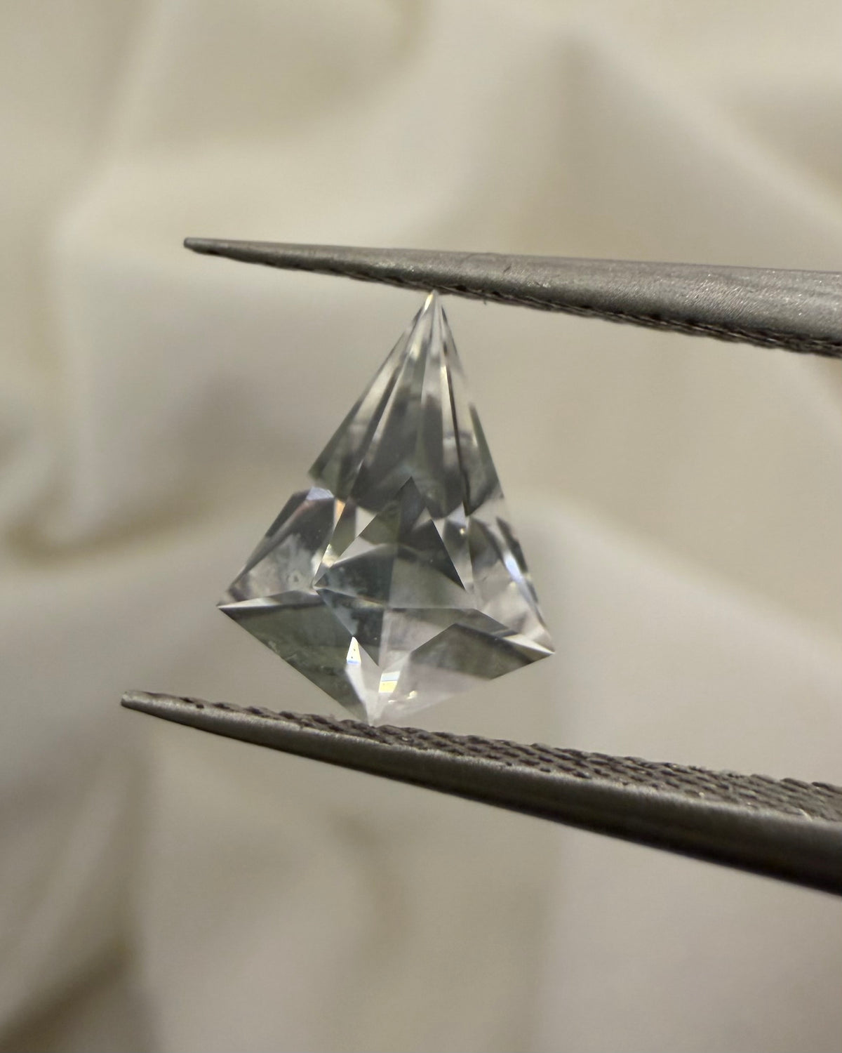 1.29 ct White Lab-created Sapphire