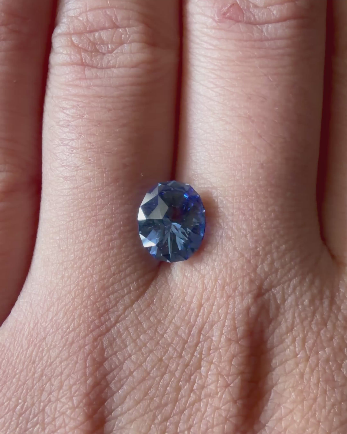 2.91 ct Blue Lab-created Sapphire
