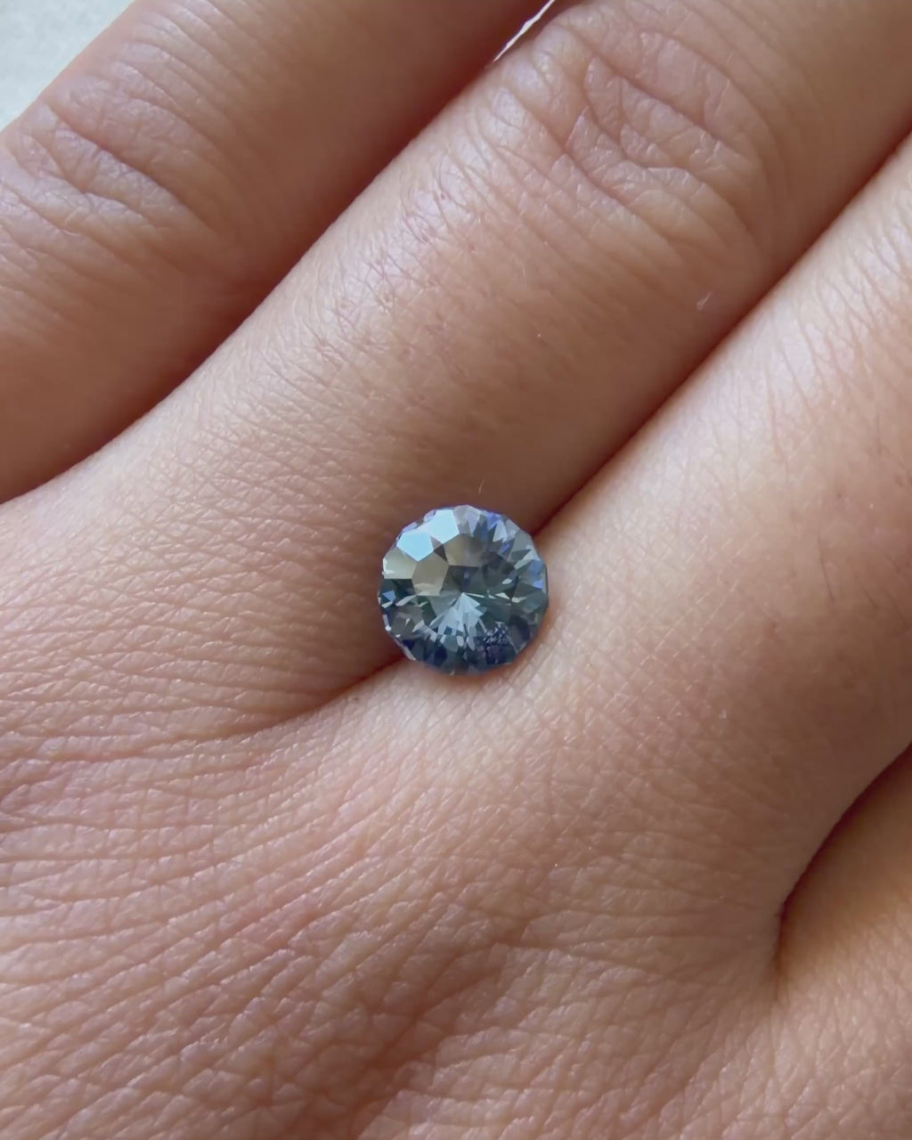 1.46 ct Blue Lab-created Sapphire